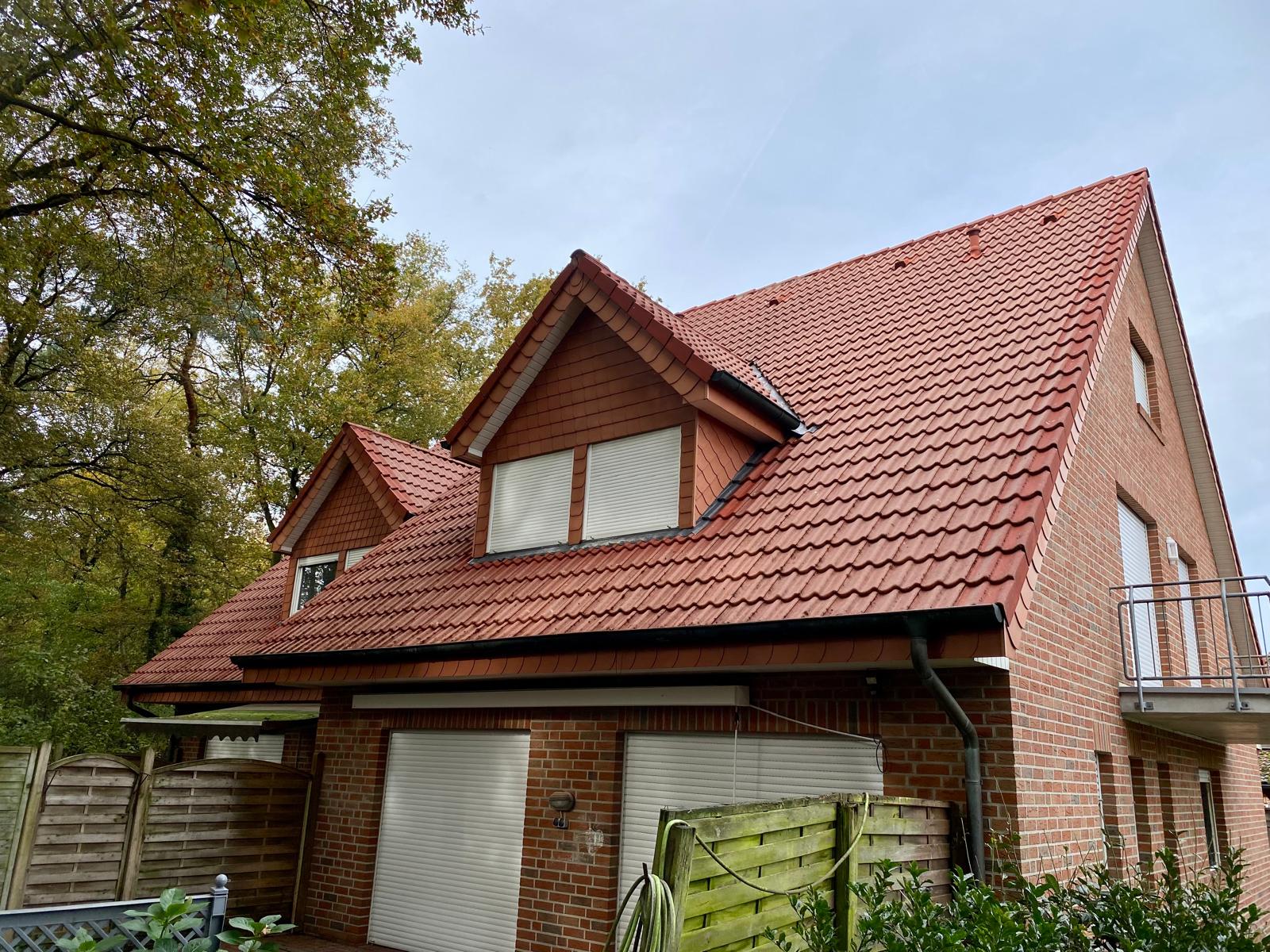 Gereinigtes Dach in Recke nach dem Service